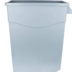 Abfallbehälter grau, mit 2 Rollen - 65l