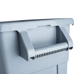 Abfallbehälter grau, mit 2 Rollen - 65l