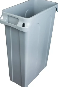 Abfallbehälter Slim, PE grau - 75l