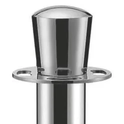 Abgrenzungsständer Edelstahl Zylinder