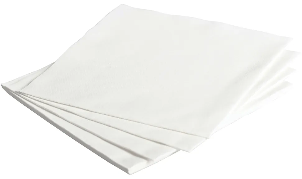 Airlaid-Serviette, 40 x 40 cm, 1/4 Falz - weiß