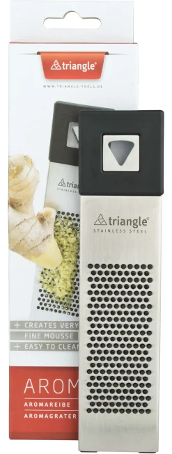 Aroma Ingwerreibe, Triangle - Edelstahl Kunststoff