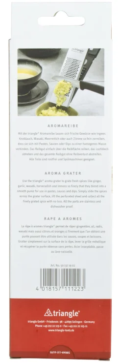 Aroma Ingwerreibe, Triangle - Edelstahl Kunststoff
