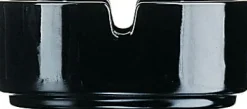 Aschenbecher Glas, Arcoroc - schwarz (8,5cm)