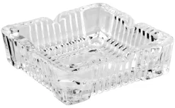 Aschenbecher Rock, aus Glas - eckig, stapelbar