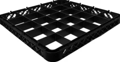 Aufsatz 25-Fach Spülkorb, schwarz - 50x50x4,5cm