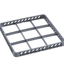 Aufsatz Spülkorb 9-Fach, grau (Rack 98) - 50x50x4,5cm