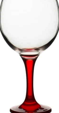 Ballonglas Gin&Tonic, roter Stiel, Gürallar - 645ml