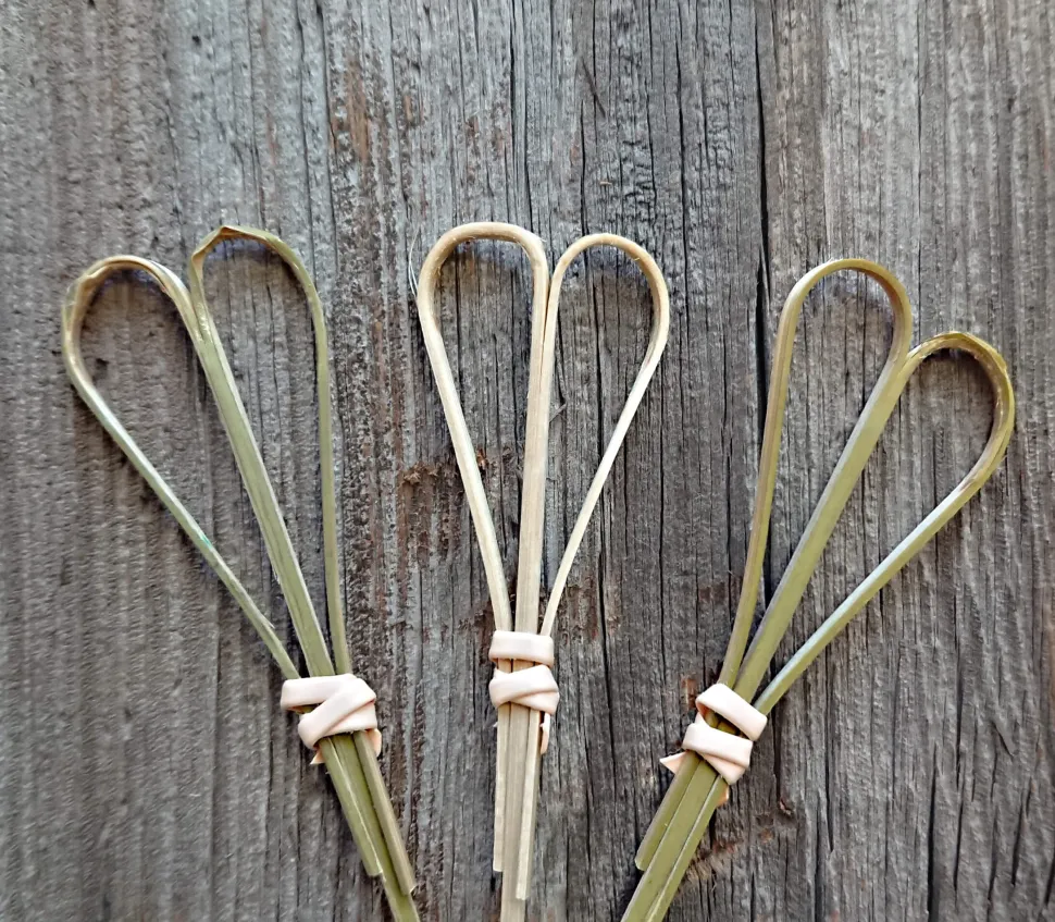 Bambusspieße Herzform - 18cm (100 Stk.)
