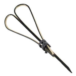 Bambusspieße Herzform, beige-schwarz - 9cm (100 Stk.)