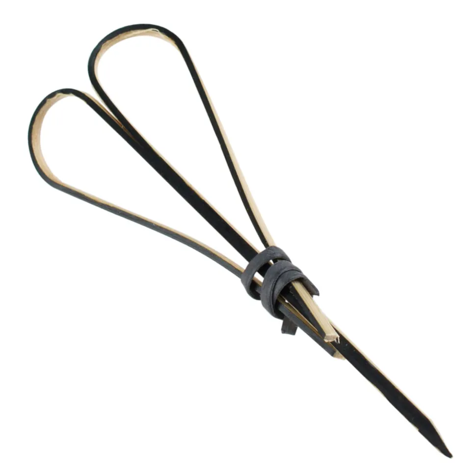 Bambusspieße Herzform, beige-schwarz - 9cm (100 Stk.)