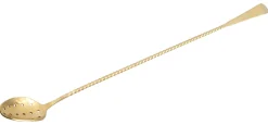 Barlöffel Biloxi Strainer, Edelstahl, goldfarben - 34,5cm