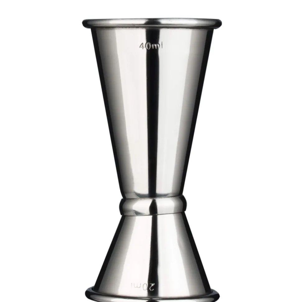 Barmaß/ Jigger poliert - Edelstahl (20/40ml)