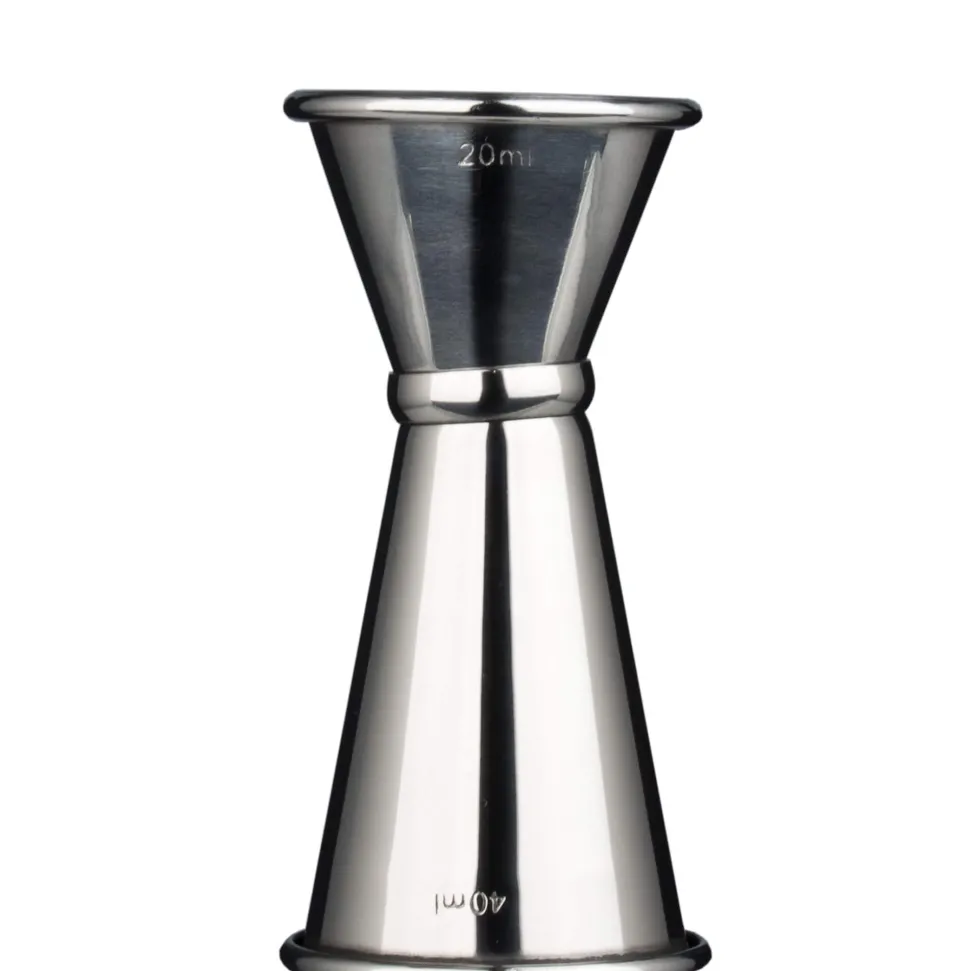 Barmaß/ Jigger poliert - Edelstahl (20/40ml)