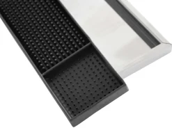 Barmatte, mit Edelstahlrahmen - 61x10cm