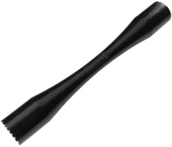 Barstößel Maxi, Kunststoff, gewelltes Ende - schwarz (29cm)