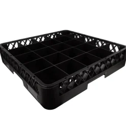 Basis 25-Fach Spülkorb, schwarz - 50x50x10cm
