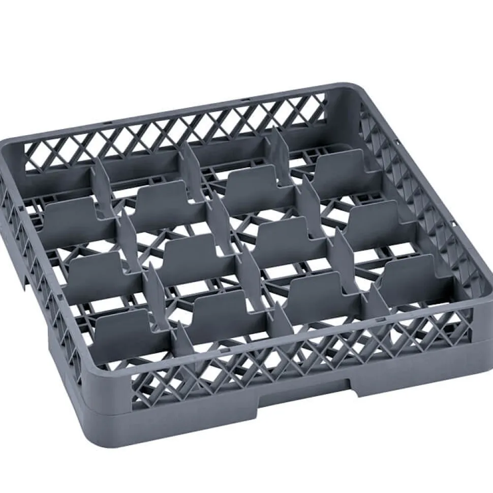 Basis Spülkorb 16-Fach, grau (Rack 98) - 50x50x10cm