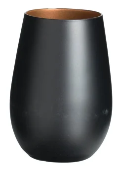 Becher, matt schwarz/bronze, Elements Stölzle - 465ml