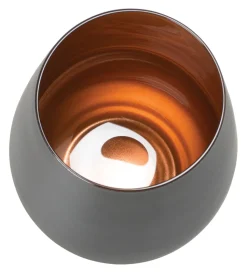 Becher, matt schwarz/bronze, Elements Stölzle - 465ml