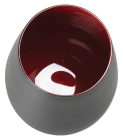 Becher, matt schwarz/rot, Elements Stölzle - 465ml