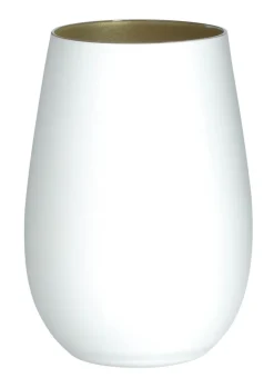 Becher, matt weiß/gold, Elements Stölzle - 465ml