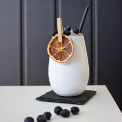 Becher, matt weiß/gold, Elements Stölzle - 465ml