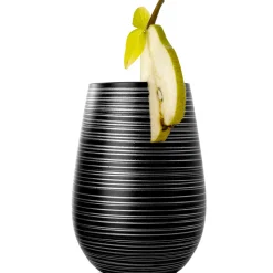 Becher Twister schwarz-silber, Stölzle - 465ml