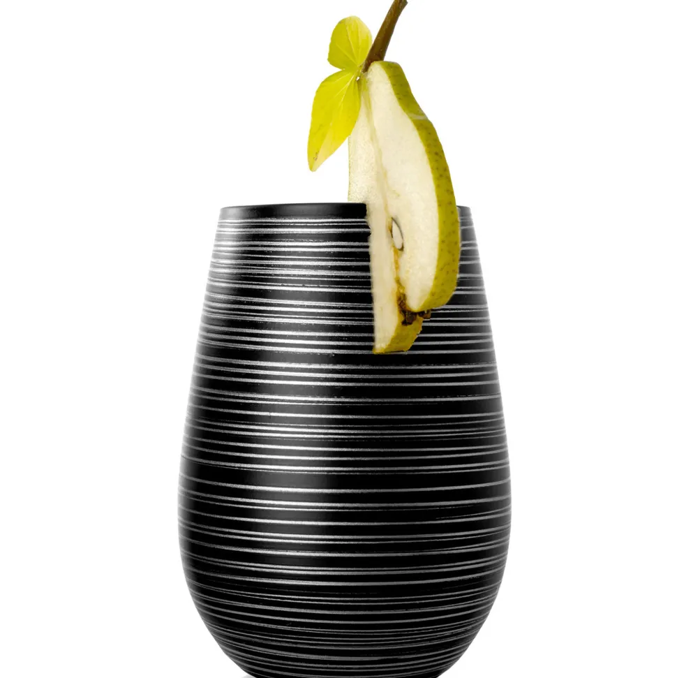 Becher Twister schwarz-silber, Stölzle - 465ml