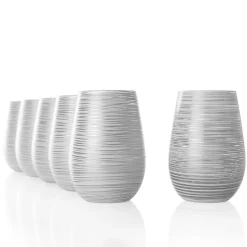 Becher Twister weiß-silber, Stölzle - 465ml