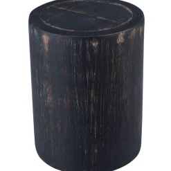 Besteckhalter Akazienholz schwarz/washed - 10x13,2cm