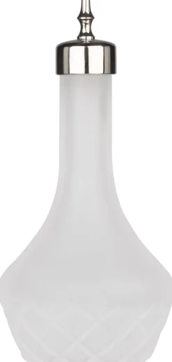 Bitterflasche satiniert, Prime Bar, Ausgießer silberfarben - 90ml