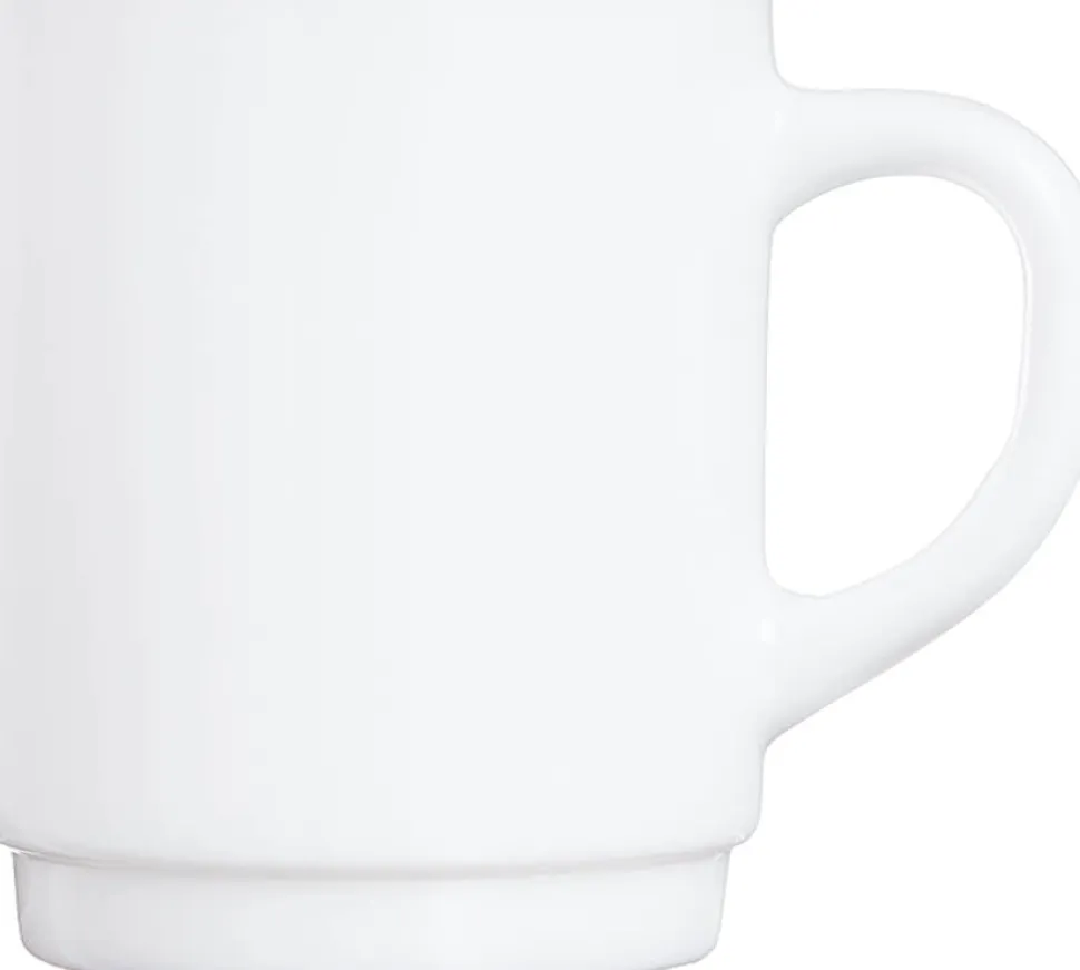 Bockbecher / Tasse Opalglas weiß, Luminarc - 290ml (12 Stk.)