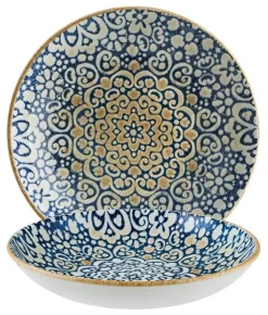 Bonna Alhambra Bloom Teller tief 25cm blau - 6 Stück