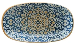 Bonna Alhambra Gourmet Platte oval 24x14cm blau - 12 Stück