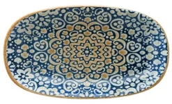Bonna Alhambra Gourmet Platte oval 15x8,5cm blau - 12 Stück