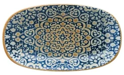 Bonna Alhambra Gourmet Platte oval 19x11cm blau - 12 Stück