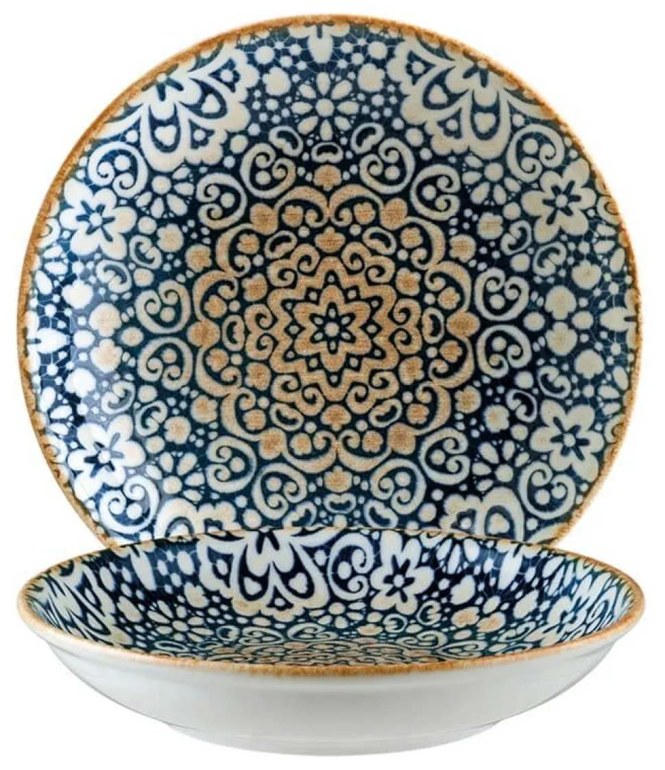Bonna Alhambra Gourmet Teller tief 20cm blau - 12 Stück