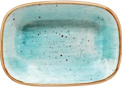 Bonna Aura Aqua Gourmet Rechteckschale 17x11,5cm türkis - 12 Stück