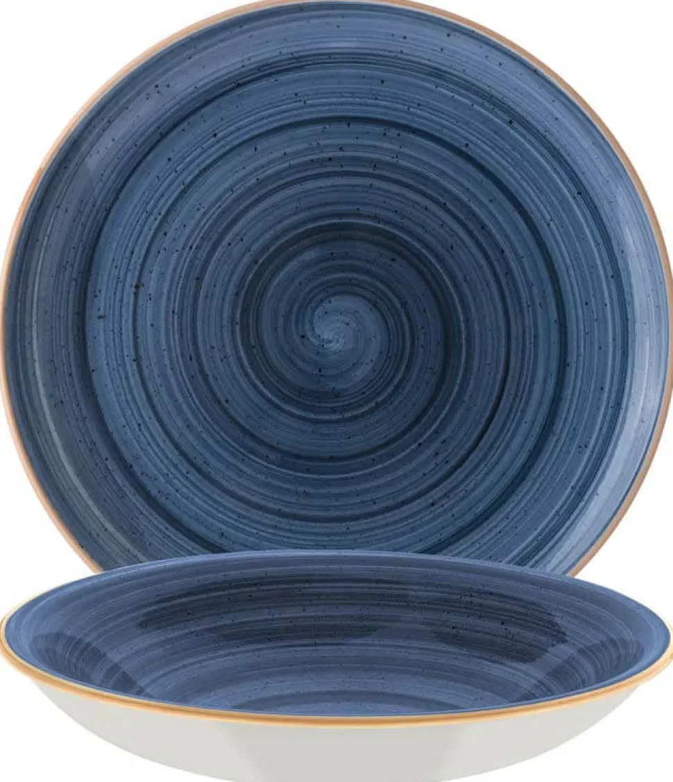 Bonna Aura Dusk Gourmet Teller tief 20cm blau - 12 Stück