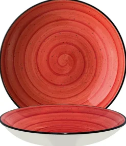 Bonna Aura Passion Bloom Teller tief 23cm rot - 6 Stück
