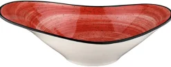 Bonna Aura Passion Stream Schale 27x19cm, 75cl rot - 6 Stück