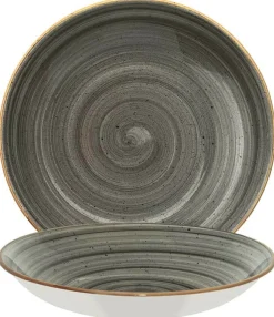 Bonna Aura Space Gourmet Teller tief 20cm grau - 12 Stück