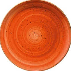 Bonna Aura Terracotta Gourmet Teller flach 25cm orange - 12 Stück
