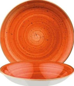 Bonna Aura Terracotta Gourmet Teller tief 20cm orange - 12 Stück