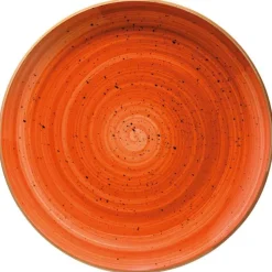Bonna Aura Terracotta Gourmet Teller flach 21cm orange - 12 Stück