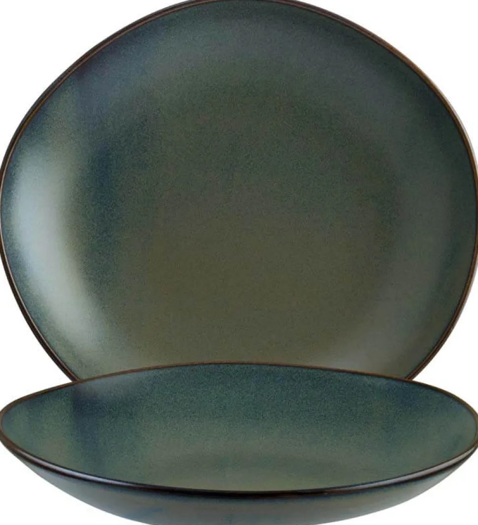 Bonna Gloire Vago Teller tief 26cm braun - 6 Stück