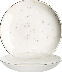 Bonna Grain Bloom Teller tief 23cm creme - 6 Stück