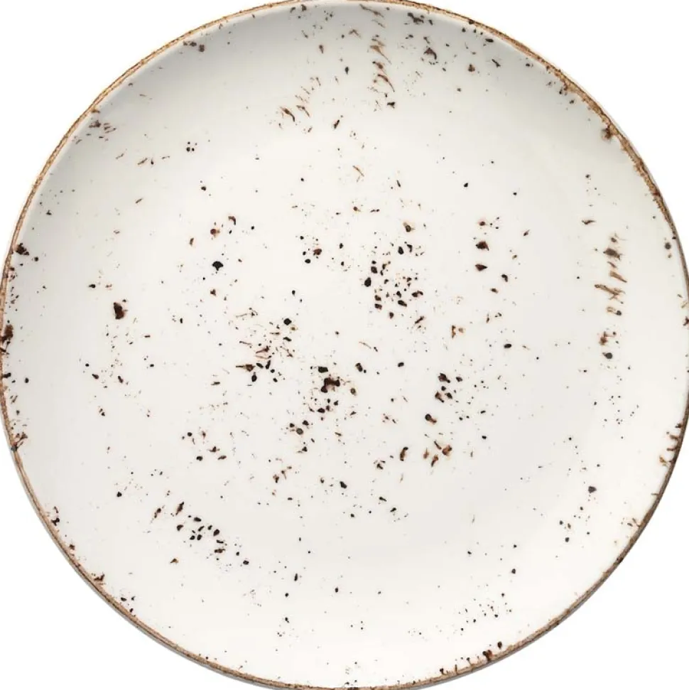 Bonna Grain Gourmet Teller flach 25cm creme - 12 Stück