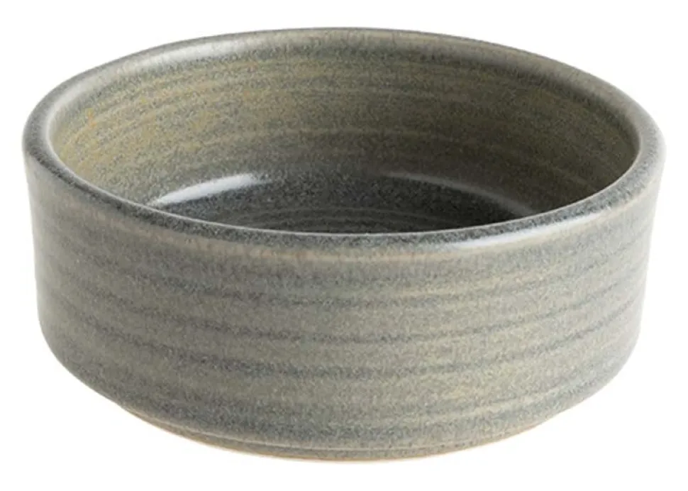 Bonna Hornfels Ripple Stapelschale 6cm, 35cl grau - 12 Stück